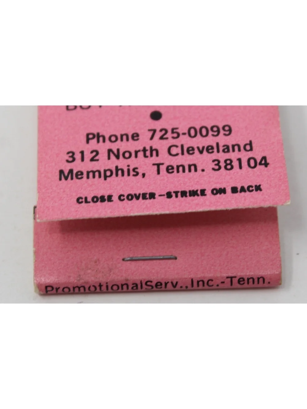 VTG 60s Matchbook Ben Levitch Meat Market Where the Elite Buy Their Meat Memphis